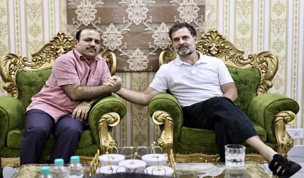 दानिश अली से मिलने पहुंचे राहुल गांधी